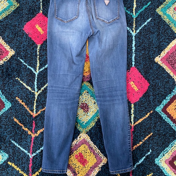 Guess 1981 Skinny High Waisted Blue Jeans - Picture 4 of 5